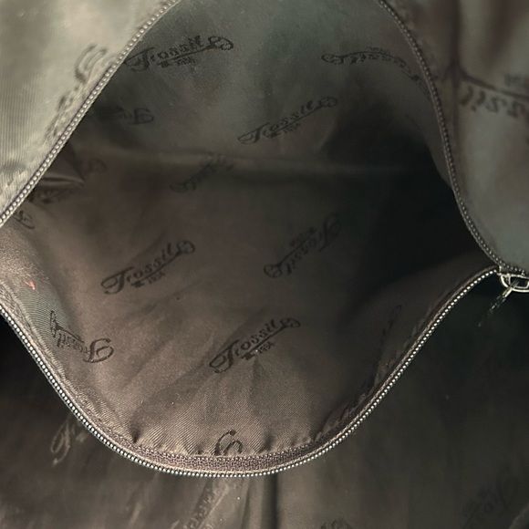 Fossil Black Jolie Leather Hobo Bag Approx. 15.5” x 10” x 4”EUC like new - Picture 9 of 11